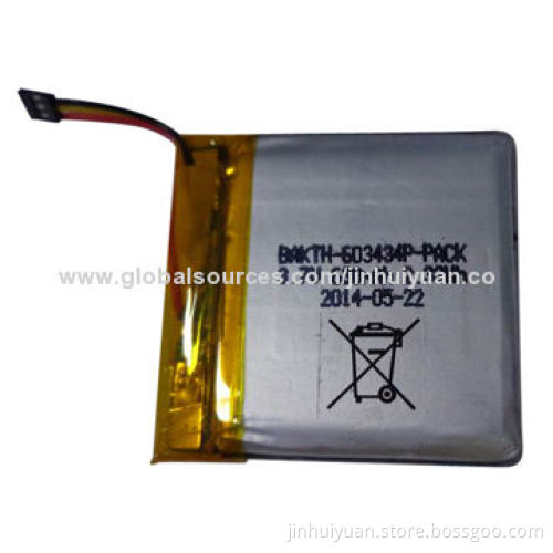 Lithium Battery, 603434, with 3.7V Voltage